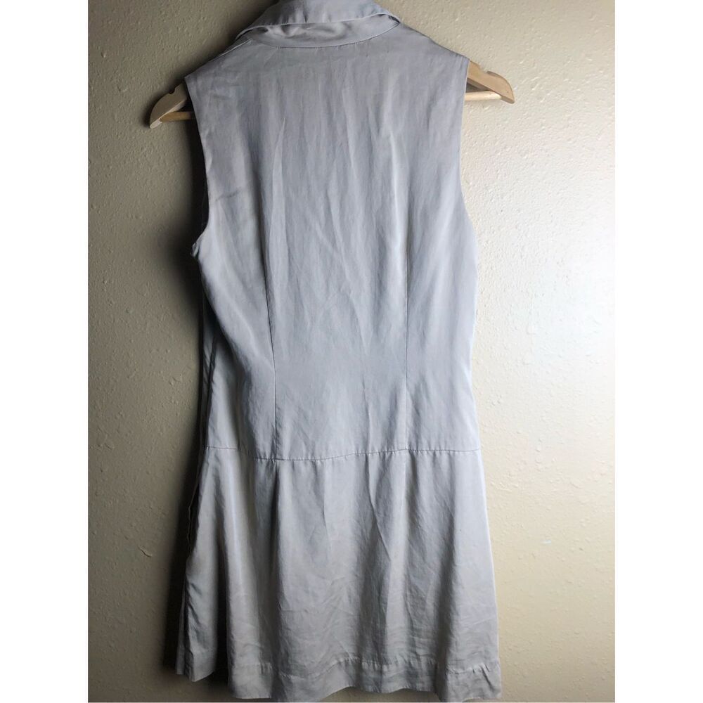 Bebe Beige Wrap Dress XS Sleeveless Lyocell Mini - Picture 5 of 13